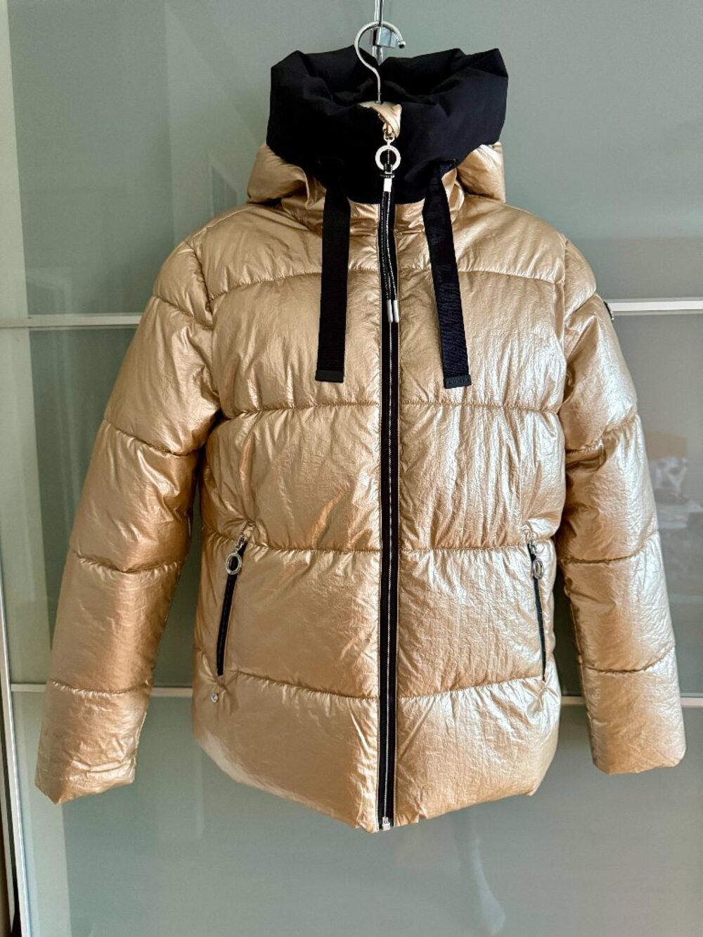 Gold LUTHA Luxury Puffer Winter Fashionable Jacket, designed for style and perfo